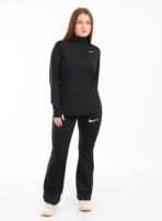 Half Zipper Flared Set