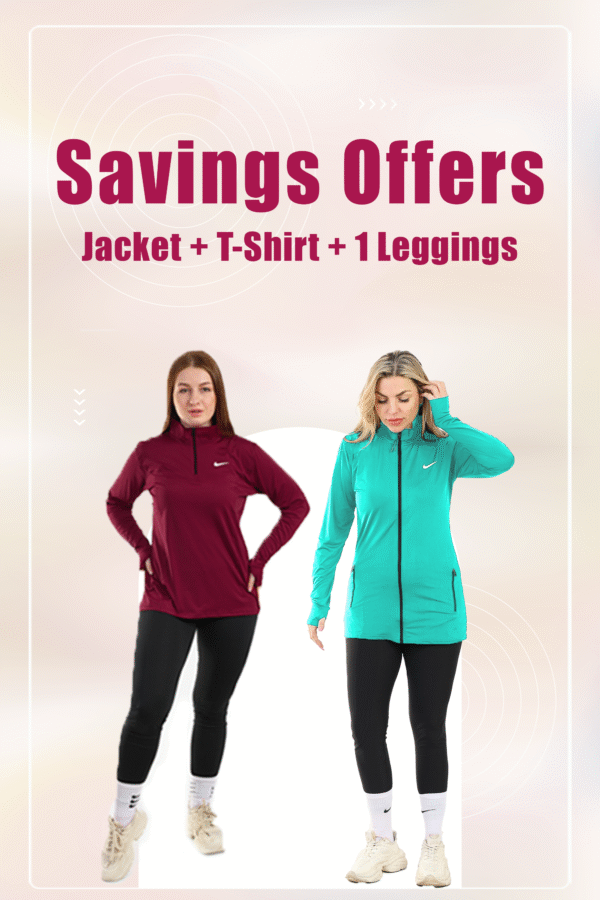 Saving Bundel ( Half Zip Tshirts + Jacket +Leggings)