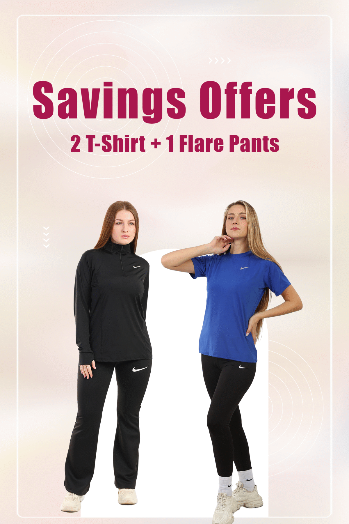 Saving Bundel ( 2Tshirts + Flare Pants ) - Image 1