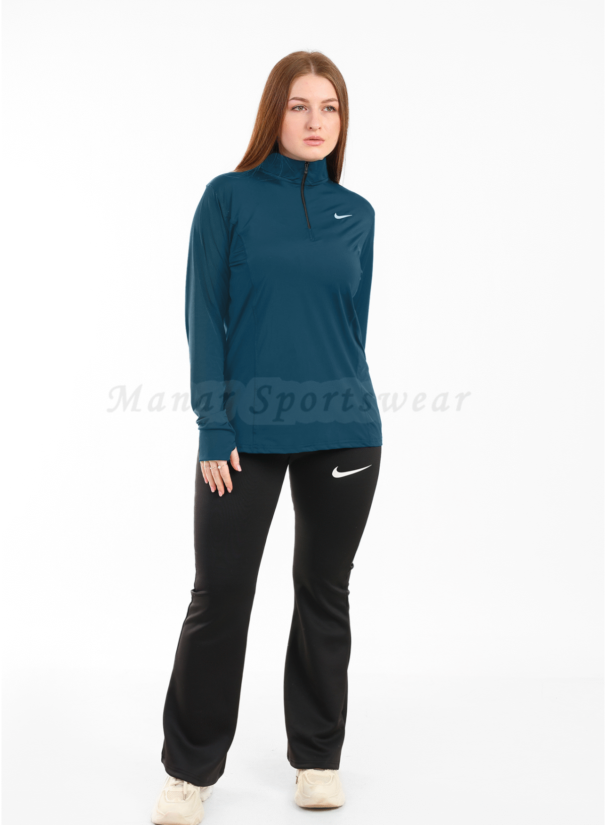 Half Zipper Flared Set (Half Zipper With Flare Pants) - Image 11