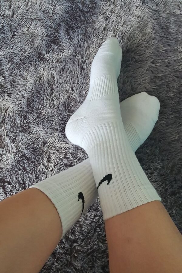 White Nike Socks