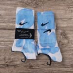 Tie Dye Blue Nike Socks - Image 2