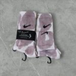 Tie Dye Deep Maroon Nike Socks - Image 3