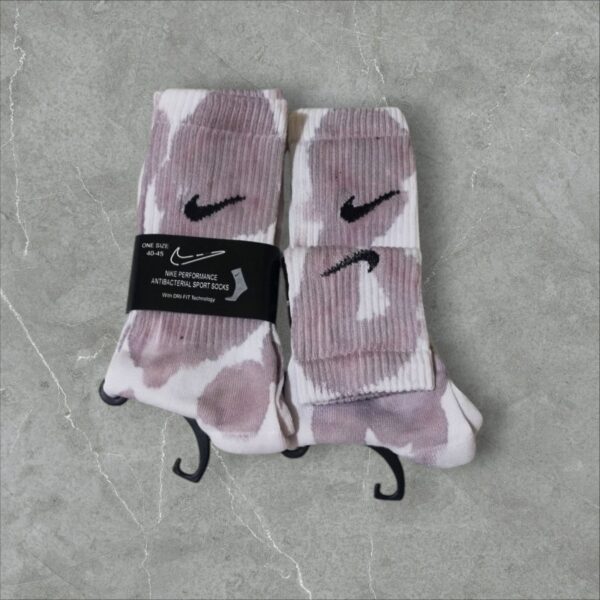 Tie Dye Deep Maroon Nike Socks