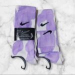 Tie Dye Purple Nike Socks - Image 4