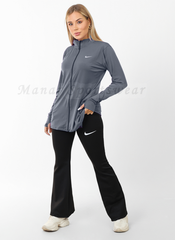 Jacket Flared Set (Full Zipper With Flare Pants)