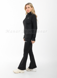 Jacket Flared Set (Full Zipper With Flare Pants) - Image 3