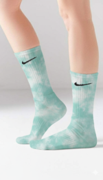 Tie Dye  Aqua Nike Socks - Image 4