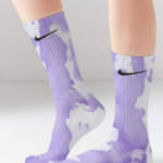 Tie Dye Purple Nike Socks