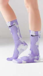 Tie Dye Purple Nike Socks