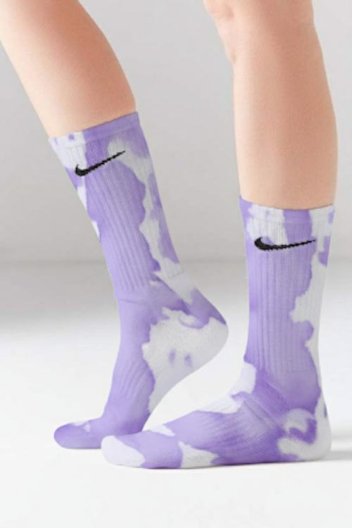 Tie Dye Purple Nike Socks