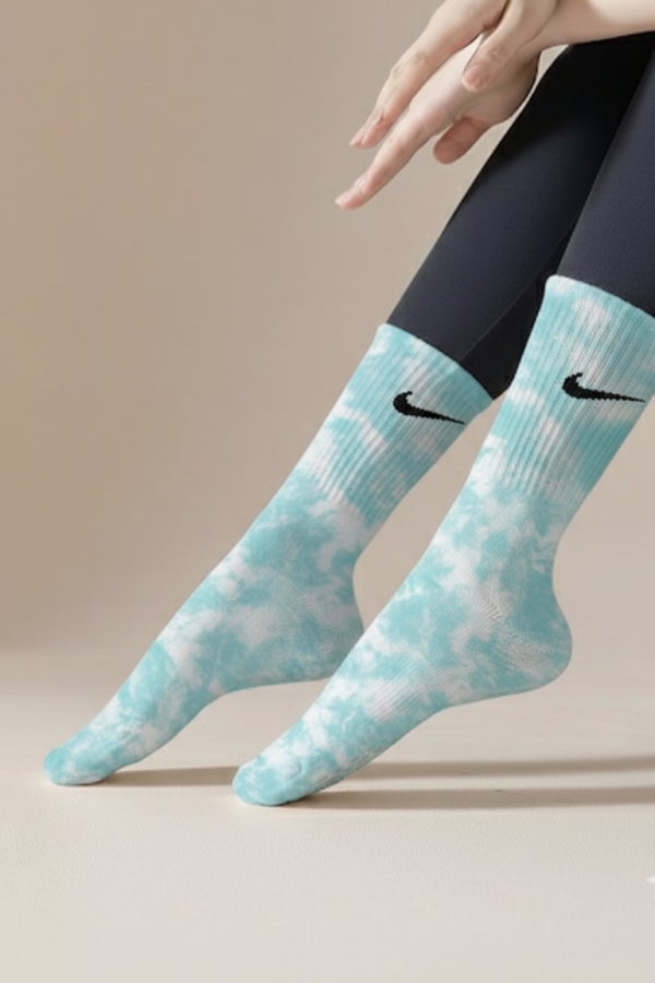 Tie Dye  Aqua Nike Socks