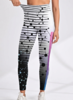 Abstract Neural Network Sports Leggings - Image 3