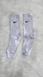 Tie Dye Gray Nike Socks - Image 2