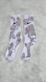 Tie Dye Deep Maroon Nike Socks - Image 2