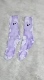Tie Dye Purple Nike Socks - Image 2