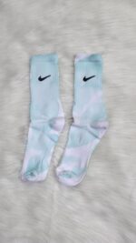 Tie Dye  Aqua Nike Socks - Image 3
