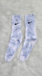 Tie Dye Blue Nike Socks - Image 3