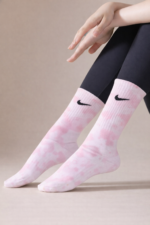 Tie Dye Rose Nike Socks
