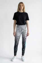 Abstract Neural Network Sports Leggings