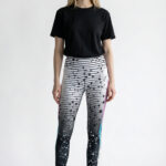 Abstract Neural Network Sports Leggings