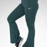 Emerald Teal Flared Sports Pants