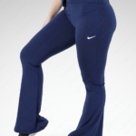 Navy Flared Sports Pants