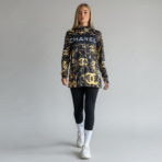 Golden Chain Print Track Jacke