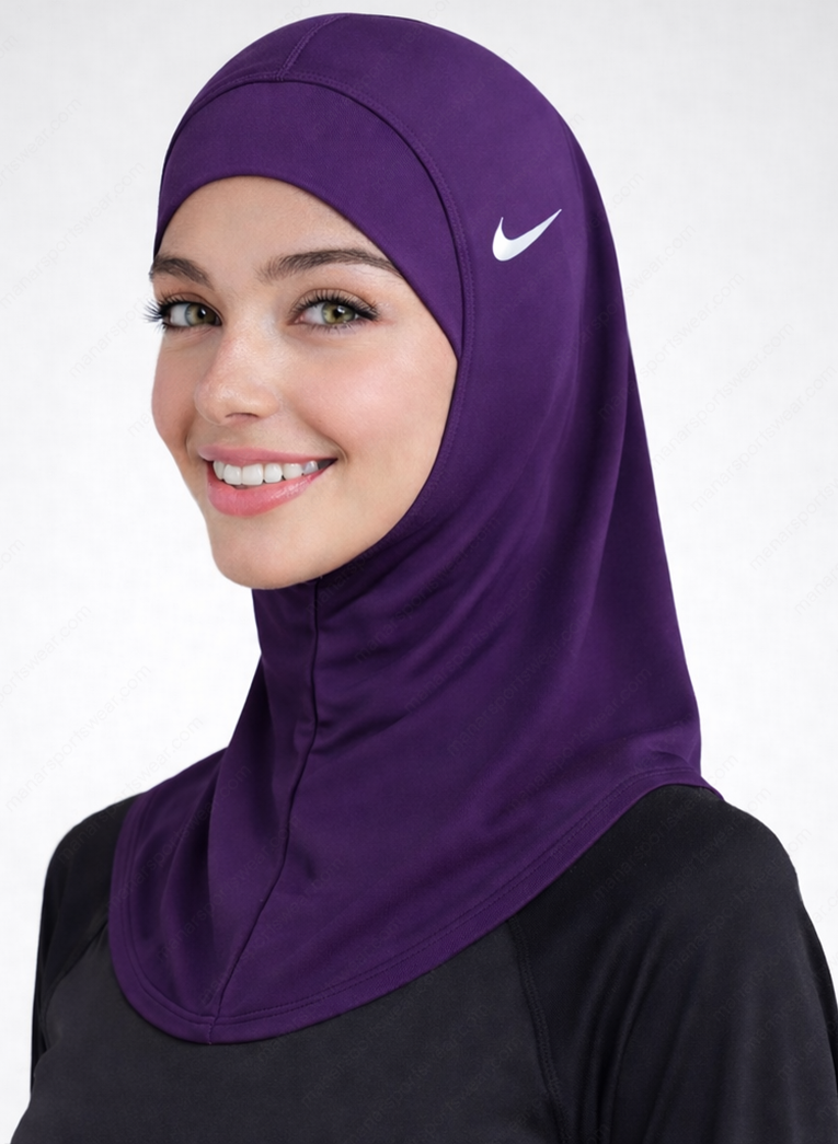 موف-حجاب Flow Sports Hijab- Dark Purple - Image 1