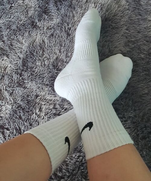 White Nike Socks