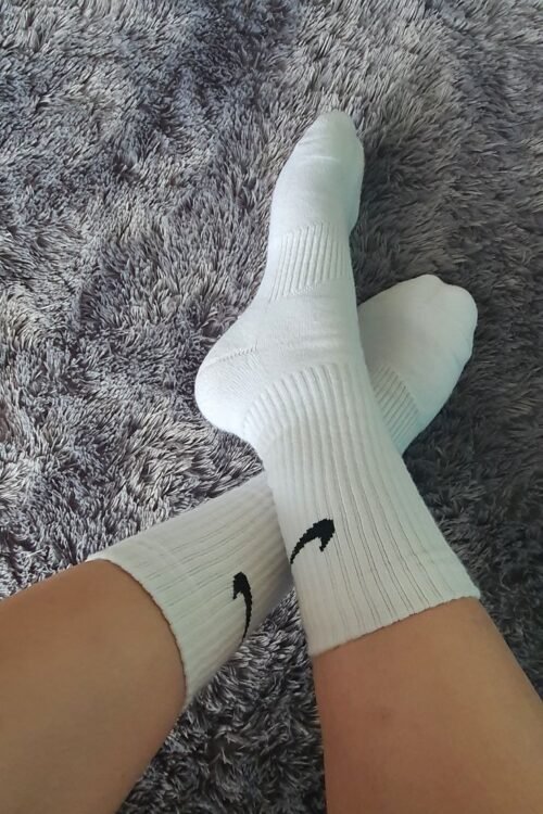 White Nike Socks