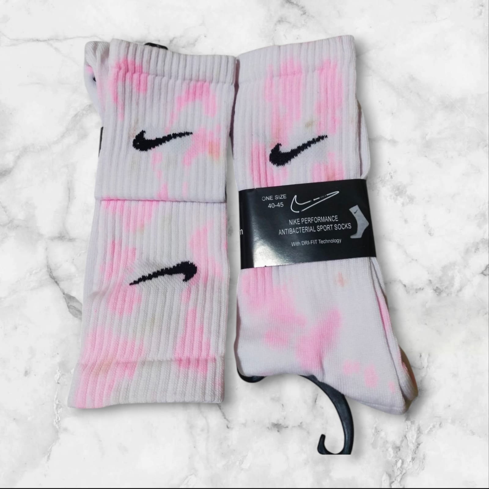 Tie Dye Rose Nike Socks - Image 3