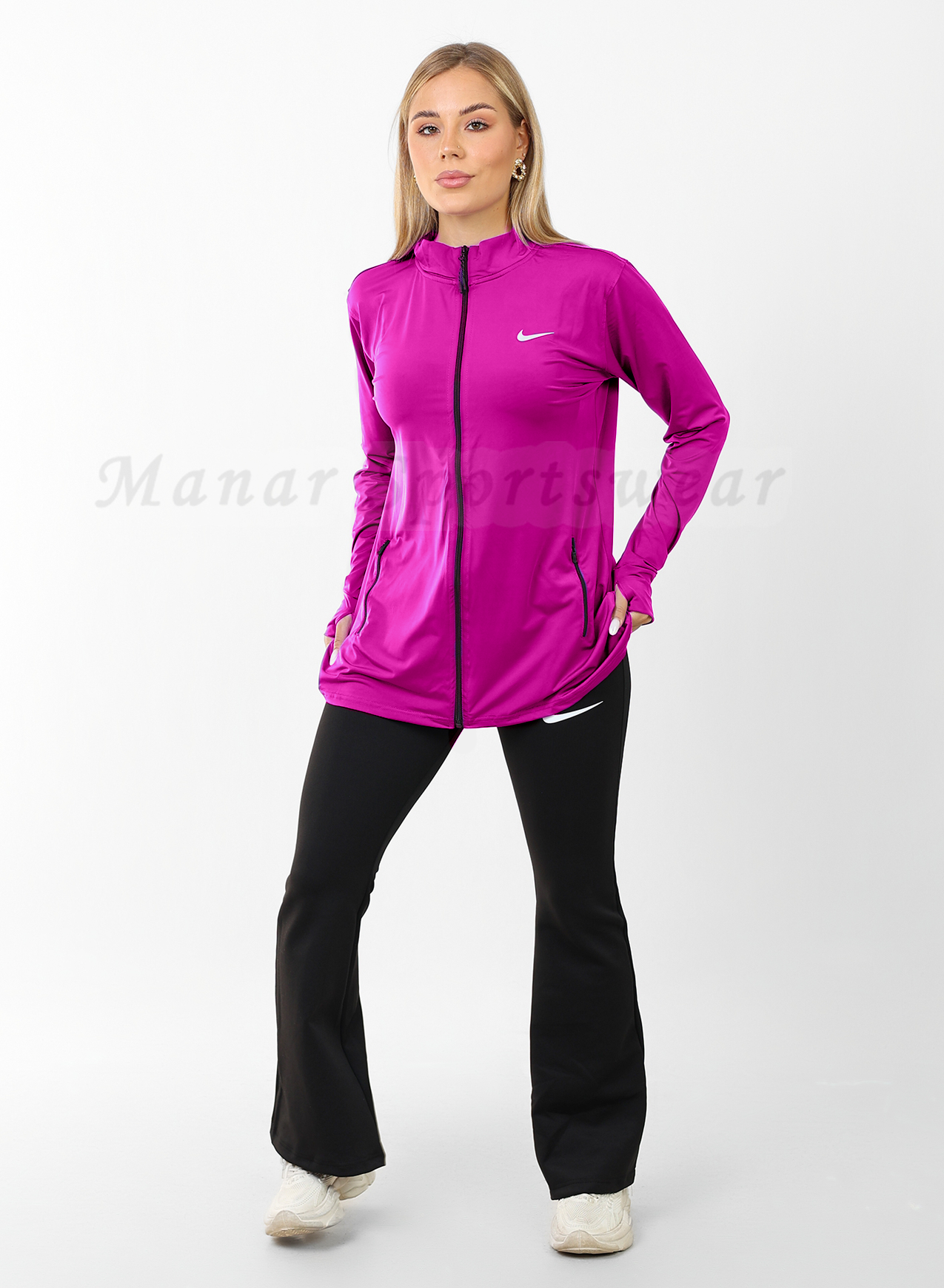 Jacket Flared Set (Full Zipper With Flare Pants) - Image 12