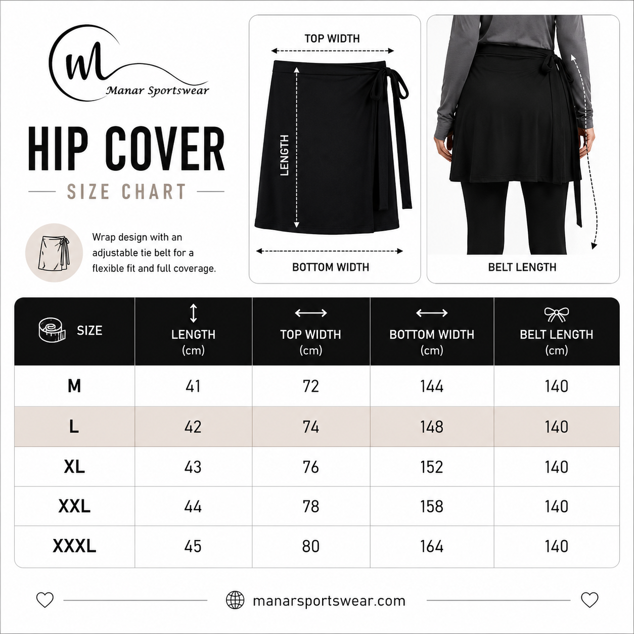Hip Cover -Wrap Skirt - Image 7