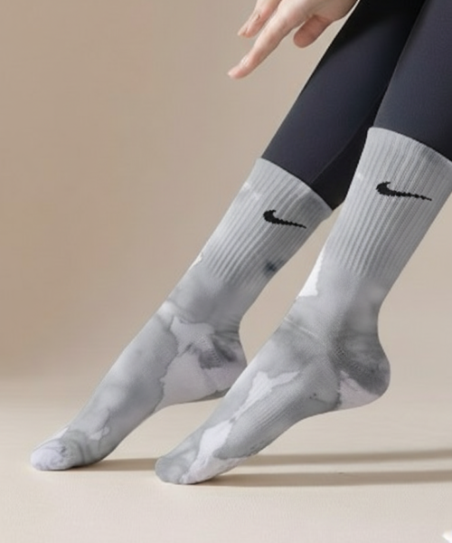 Tie Dye Gray Nike Socks