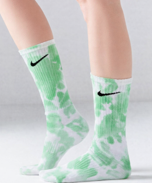 Green Tie Dye Nike Socks