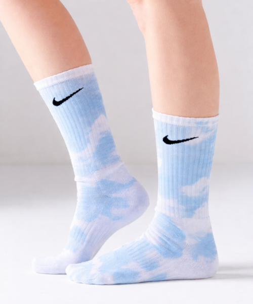 Cyan Blue Nike Tie-Dye