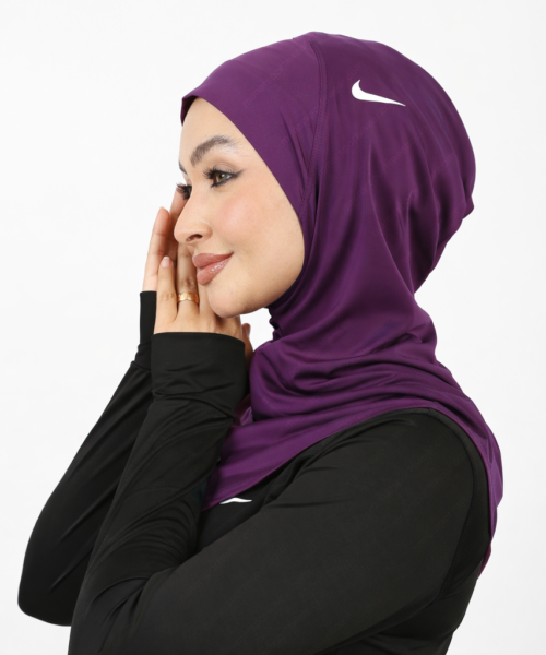 Flow Sports Hijab- Dark Purple