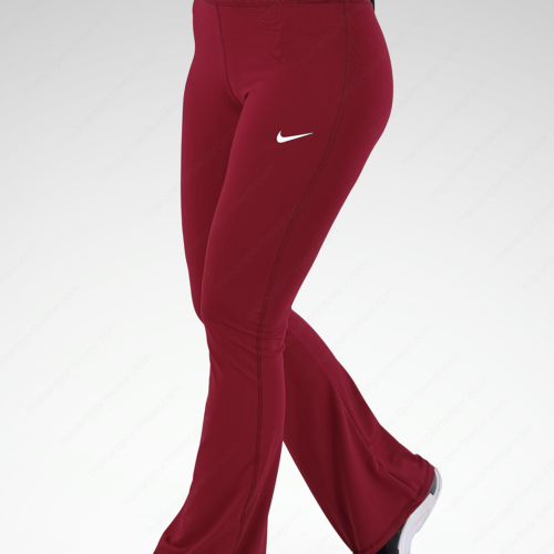 Burgundy Wine Flared Sports Pants