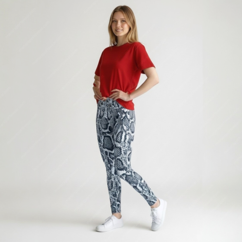 Viper Snakeskin Leggings
