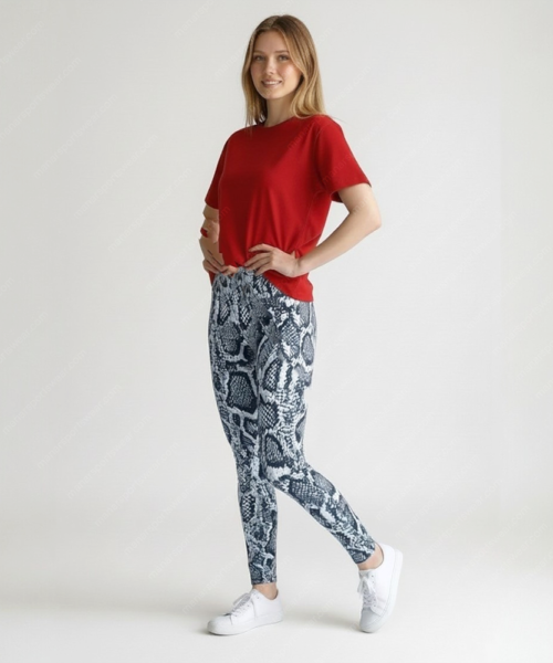 Viper Snakeskin Leggings
