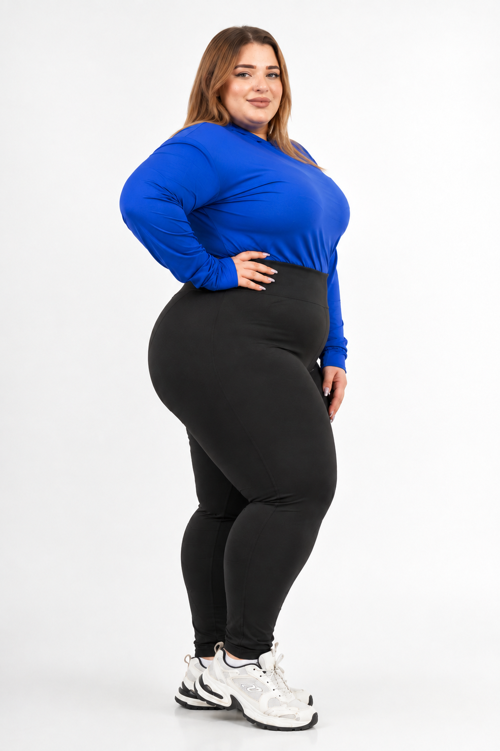 Curvy High-Waist Sports Leggings - Image 6