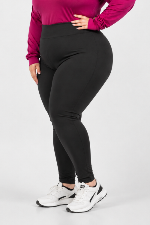 Curvy High-Waist Sports Leggings