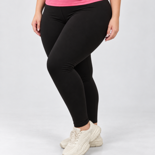 Curvy High-Waist Sports Leggings