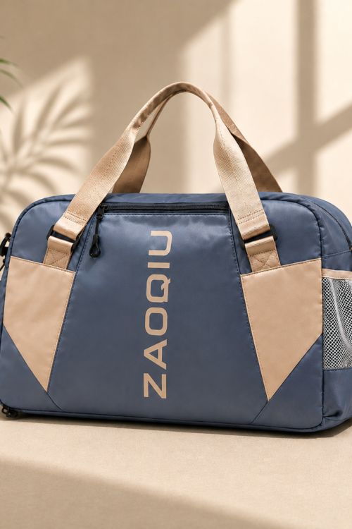 Jet Gray-ZAQIU Weekender Travel Bag With Shoe Compartment