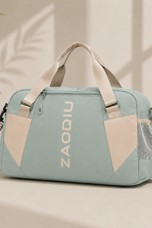 Ment Green -ZAQIU Weekender Travel Bag With Shoe Compartment