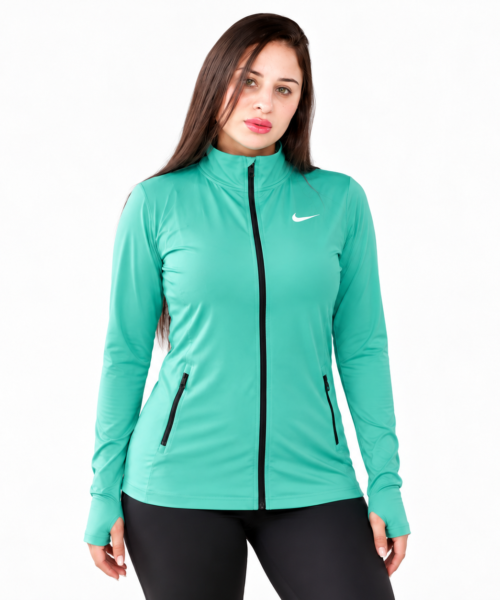 Active Flow Jacket -Ment Green- Zipped Pocket
