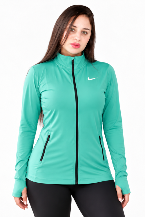 Active Flow Jacket -Ment Green- Zipped Pocket