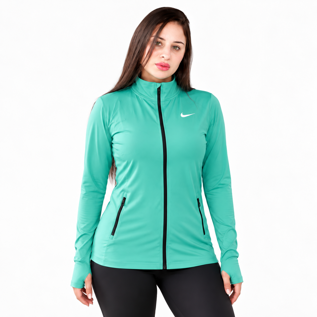 Active Flow Jacket -Ment Green- Zipped Pocket