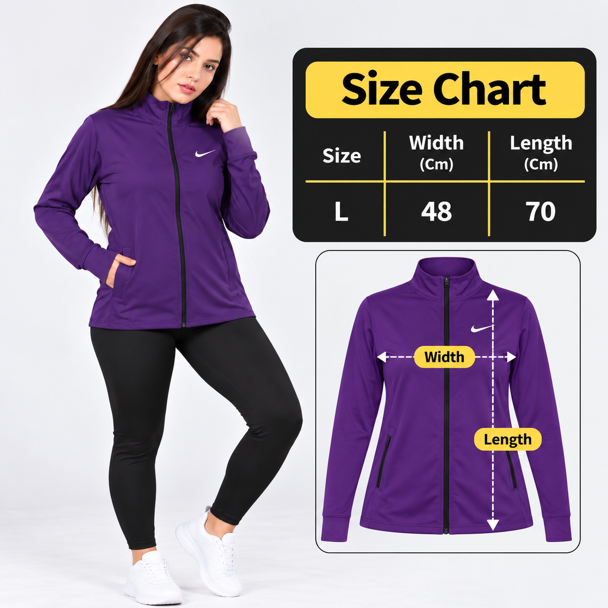 Active Flow Jacket - Dark purple - Image 3